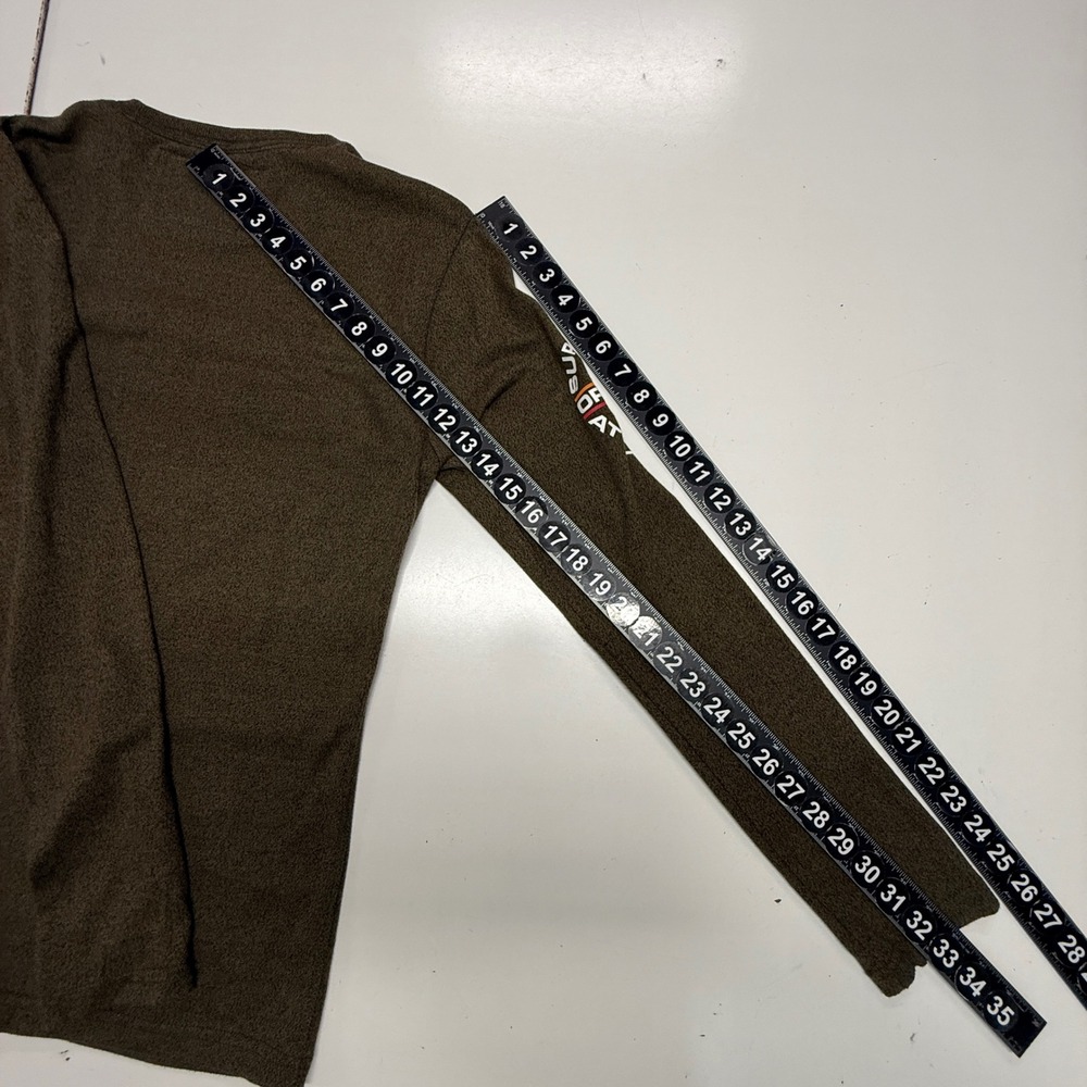 Superdry T-Shirt Mens Large Green Long Sleeve Sports Athletic Graphic Spellout - Picture 5 of 9